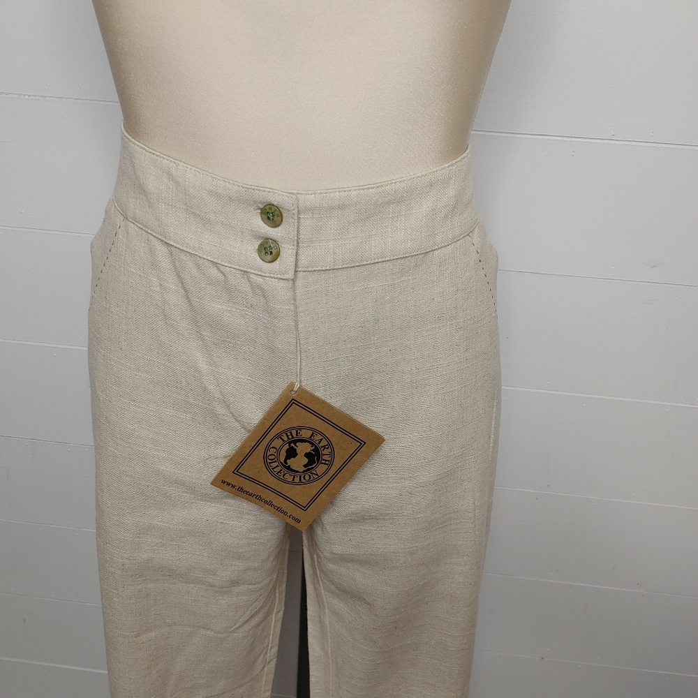 The Earth Collection linen & cotton wide leg pants - Picture 2 of 11